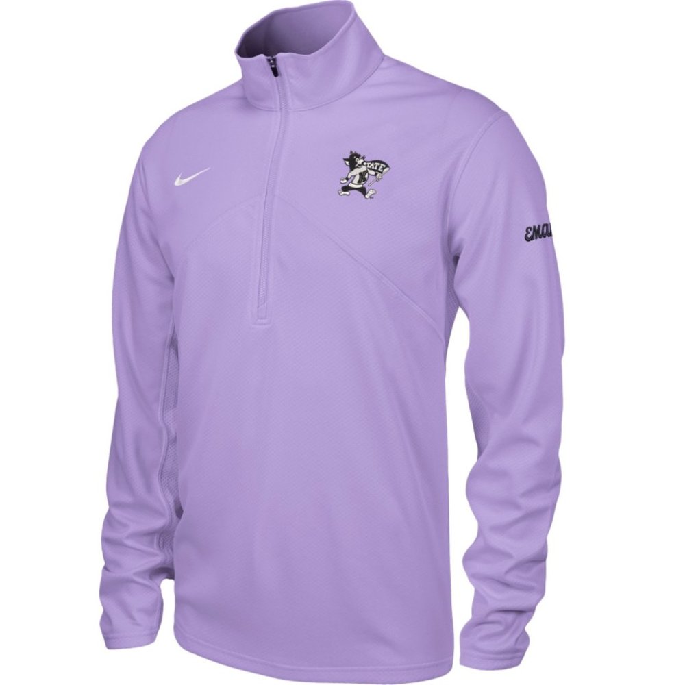 EUC Kansas State Univ. Wildcats *Willie Flag* Dri-Fit 1/4 Zip Nike Sz Mens SM